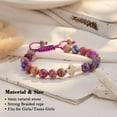 thumbnail image 7 of Ungent Them Easter Basket Stuffers for Teens/Girls/Boys, Cross Bracelet Christian Jewelry Easter Gifts for Girls Boys, average, Emperor Stone Beads Bracelet, 7 of 7