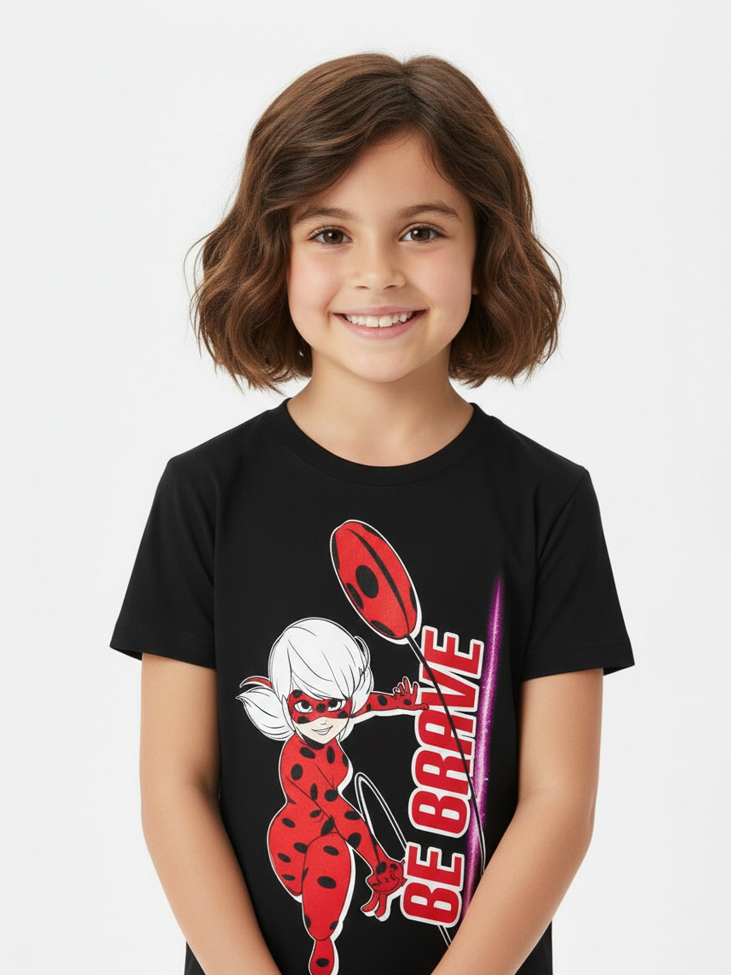 Miraculous Ladybug Girls Short Sleeve Graphic T-Shirt, Sizes 4-16