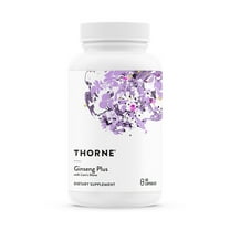 THORNE - Ginseng Plus - Supports Focus, Cognition, Memory & Resilience to Stress* - With Korean Red Ginseng, Lion's Mane & Greek Mountain Tea - Soy, Gluten & Dairy Free - 60 Capsules
