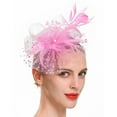 thumbnail image 1 of Sonducket Tocado de boda con flores para el pelo, adorno para el pelo de fiesta con ahorro de espacio Vintage fino y exquisito, Clip de malla Ropa, zapatos y accesorios Miscelánea Rosa, 1 of 6