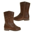 thumbnail image 2 of Laura Ashley Girls Cowgirl Boots. (Little Kids Toddler)Tan, Size: 7, 2 of 6