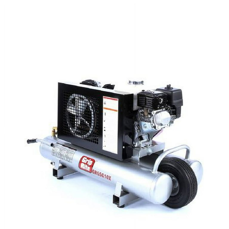 Grip-Rite® 9-Gallon 135 PSI Portable Gas Wheelbarrow Air Compressor Grip-Rite® 9-Gallon 135 PSI Portable Gas Wheelbarrow Air Compressor