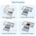 thumbnail image 4 of Precision Kitchen Scales, 0.01g-500g, Mini Multifunctional Food Scales with LED Display and Tare Function, 4 of 5