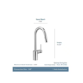 thumbnail image 3 of Moen 7565Ev U By Moen Align 1.5 GPM Single Hole Pull Down Kitchen Faucet - Gold, 3 of 6