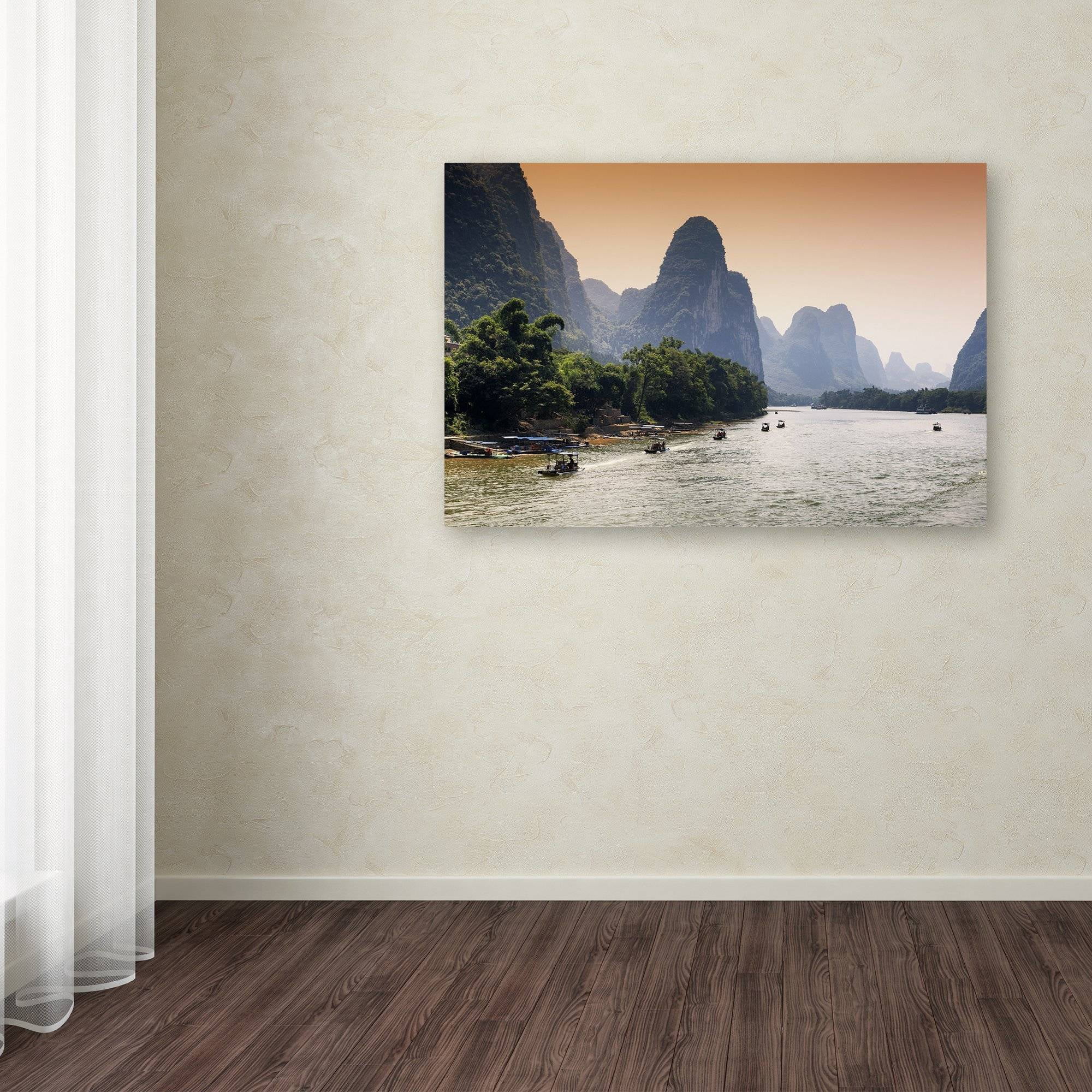 Trademark Fine Art "Li River" Canvas Art by Philippe Hugonnard