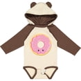 thumbnail image 3 of Inktastic Light Pink Donut Boys or Girls Long Sleeve Baby Bodysuit, 3 of 5