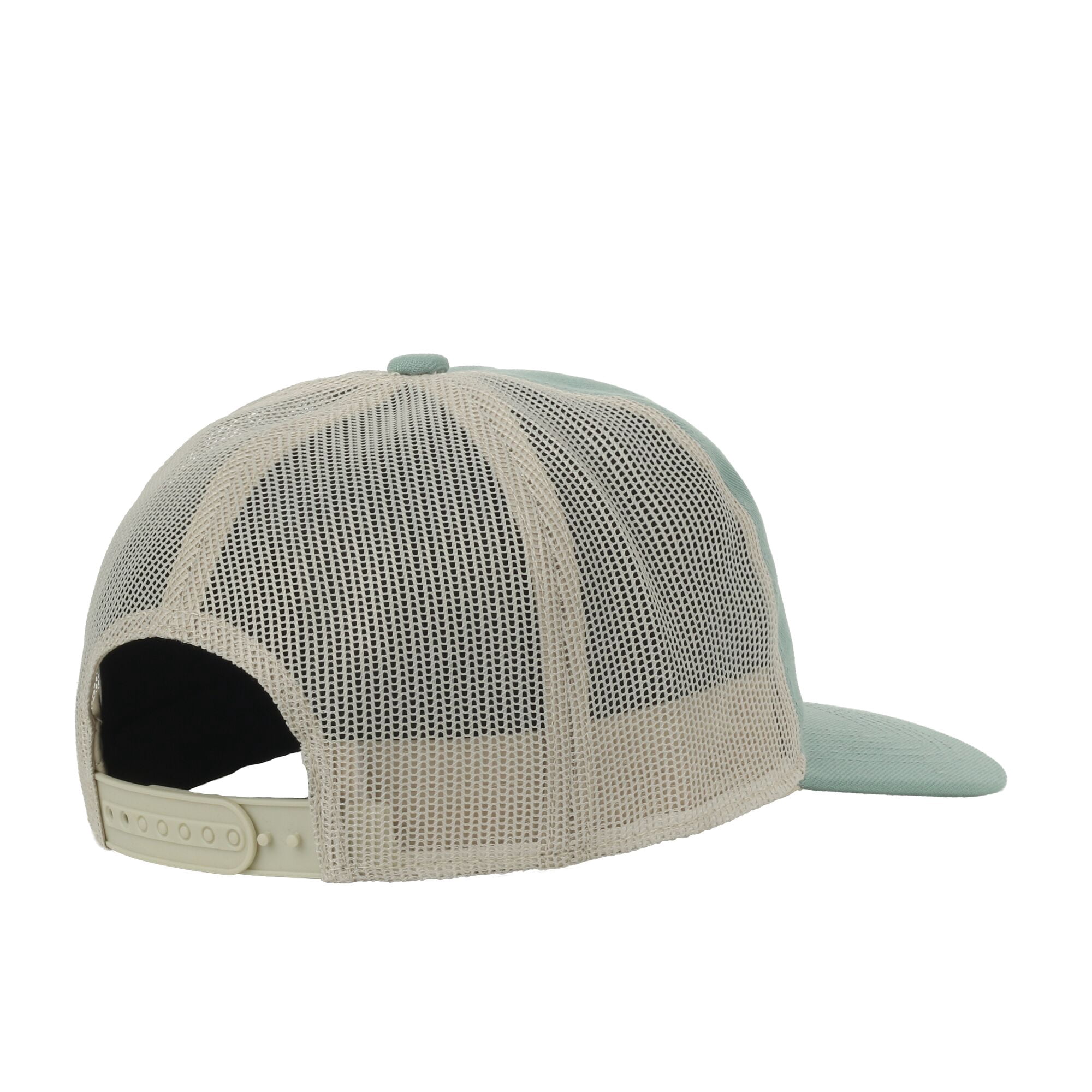 Outdoor Cap Fishing Landscape Mesh Cap – Unstructured Flat Bill Snapback, One Size, Green