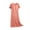 Orange, variant on Miqool Women's Nightgowns with Built in Shelf Bra Comfy Sleep Dress Short Sleeve V Neck Nightshirts Soft Sleepwear