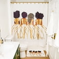 thumbnail image 4 of Pardon My Fro Royal Grommet Polyester Shower Curtain, White & Gold, 71 x 71 in, 1 Piece, 4 of 5