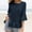 Dark Blue womens top dressy casual, variant on Summer Saving Wycnly Womens Tops Dressy Casual Plus Size Lightweight Cotton Linen Flowy Ruffle Hem Tees Shirts Summer Elbow-Length Round Neck Tops Solid Blouse Khaki XXXXXL