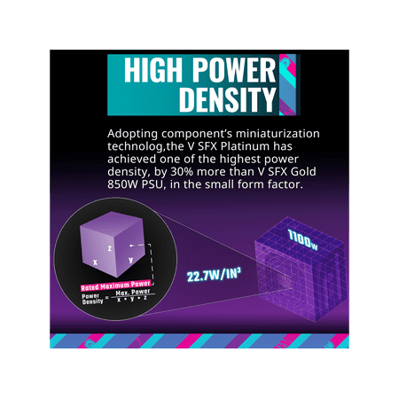 Cooler Master - V SFX Platinum 750 W ATX 3.0 Modular Power Supply - Black
