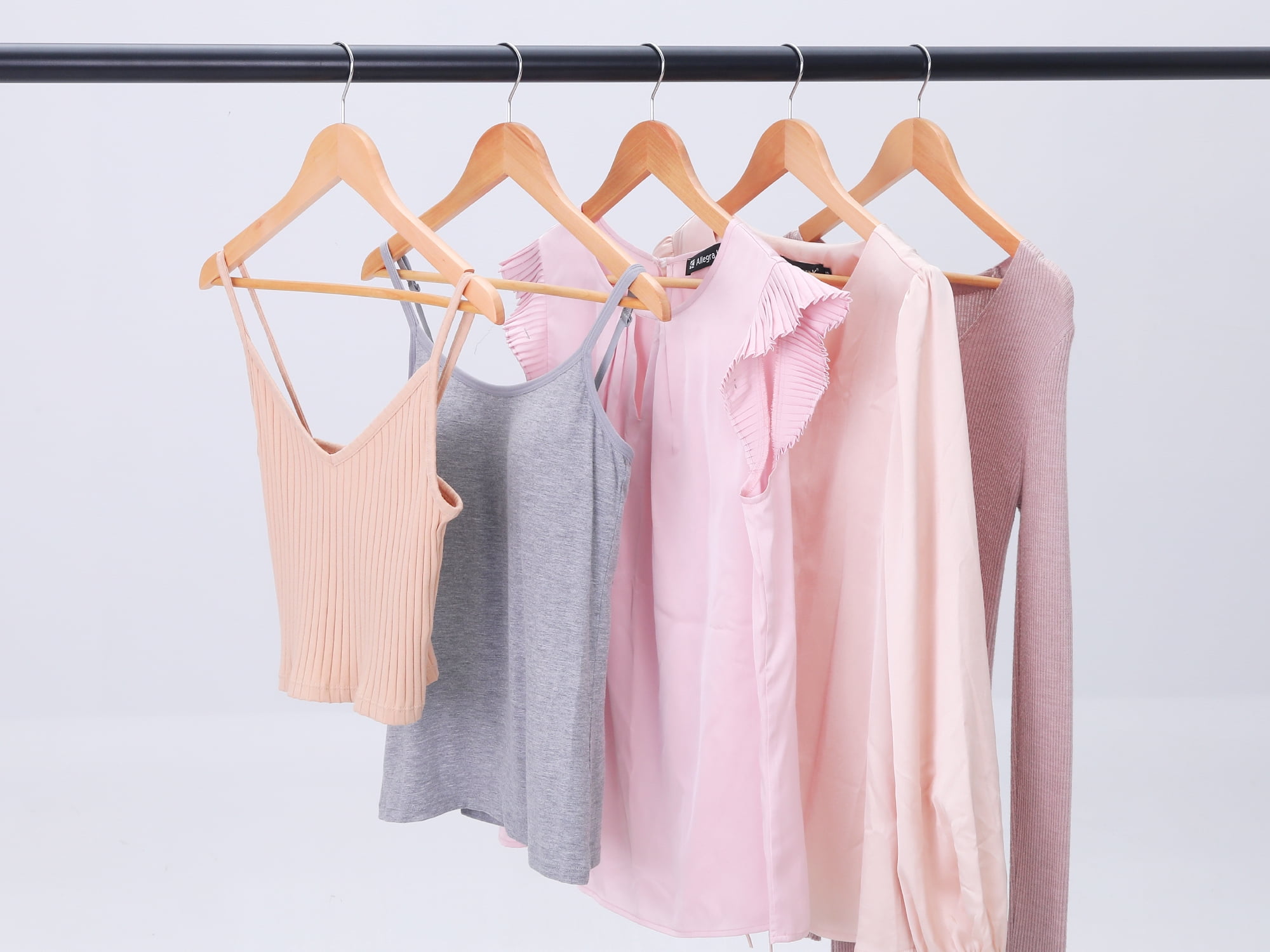 Unique Bargains Wood Non-Slip Hangers Clothes Hangers for Closet 10 Packs Light Brown