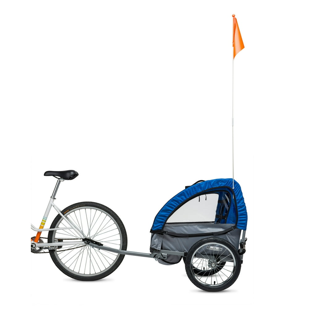 Bell Wallaby Child Bicycle Trailer, Blue/Gray - Walmart.com - Walmart.com