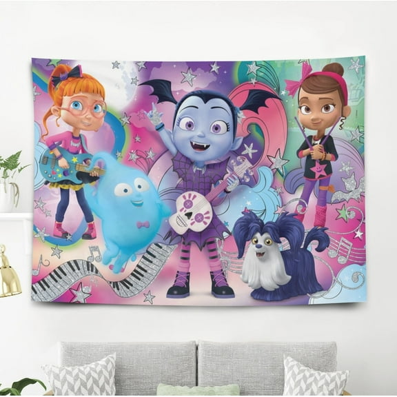 Vampirina Tapestry Wall Decor Wall Hanging for Dorm Bedroom Birthday Gift 5x3ft