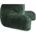 thumbnail image 6 of Standard+ Husband Pillow Dark Green Cover MicroPlush Fiber Case, Soft Easy-Care & Wash Fabric Designed, Generous Back & Side Pockets - Big Long Zipper for Remove, Perfect Fit for Your Reading Bed Rest, 6 of 8