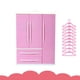 thumbnail image 5 of Armario para muñecas Barbie de 30 cm de alta calidad, armario para guardar ropa de juguete para niños, armario para muñecas, princesa niña, 5 of 6