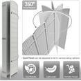 thumbnail image 2 of Tall Extra Wide Foldable Panel Partition Wall Divider, Double Hinged Room and Folding Privacy Screens, 6 feet, White, 2 of 7