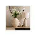 thumbnail image 3 of Decorative Rustic Inspired Glass Vase for Living Room Decor - Elegant Modern Flower Vase for House Accent, Bedroom, and Office Decor - Cute House Vase for Mantel or Table Centerpiece - 14", Ivory, 3 of 10