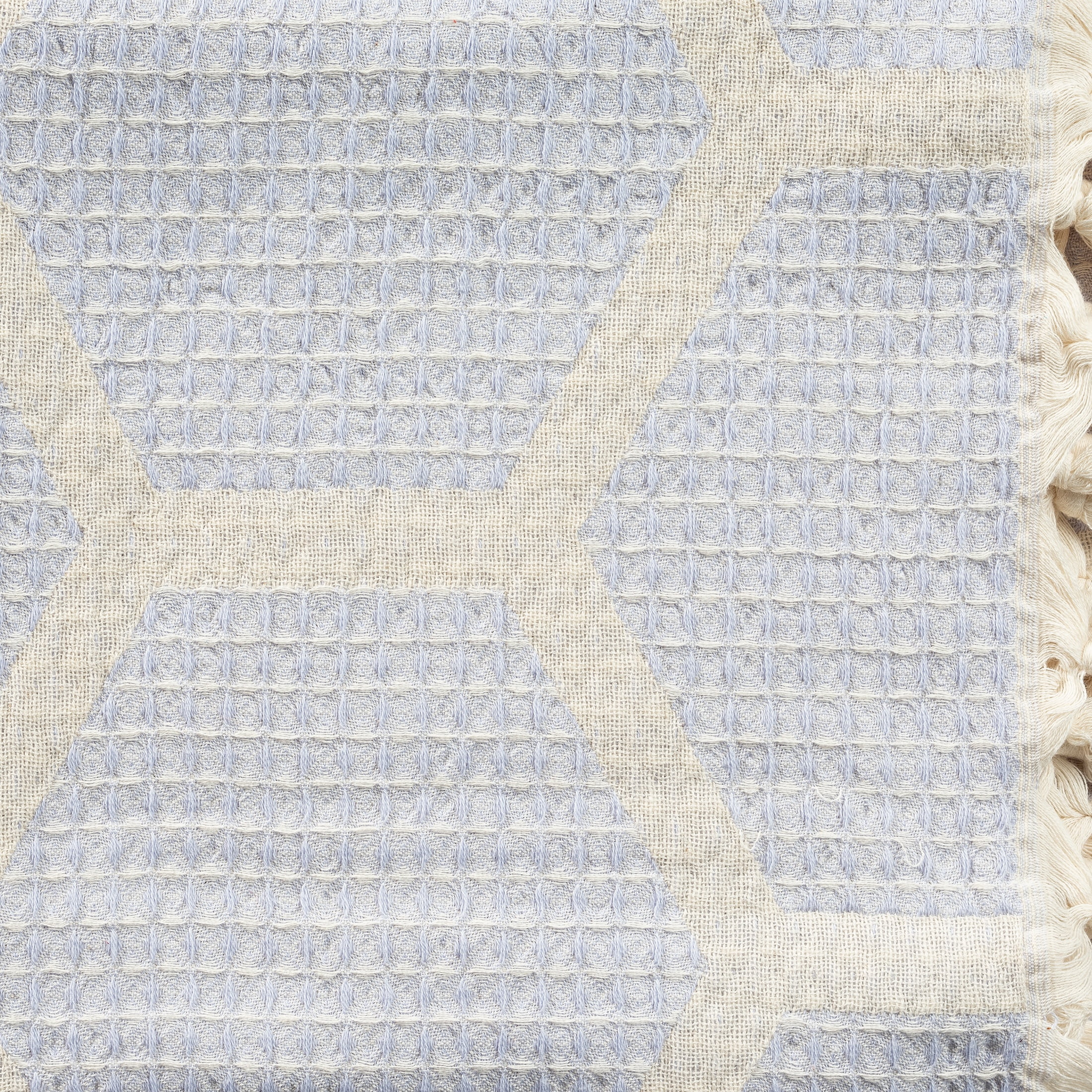 Ox Bay Lilac Honeycomb Hexagon Ultra-Soft Turkish Cotton Adult Throw Blanket, 50" x 60"