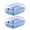 Clear, variant on 2 Pcs Shoes Storage Box Thickened Transparent Ventilation Hole Dust-proof Anti-crack Reusable Universal Boot Box Car Travel Shoe Container