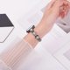 thumbnail image 4 of Watch Band For Apple Watch Series 10 9 8 7 SE 6 5 4 3 2 1 42mm 41mm 40mm 38mm Metal Sparkling Pearl, 4 of 5