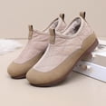 thumbnail image 4 of Viluyesy Winter Boots for Womens, Slip On Comfortable Soft Sole Warm Faux Fur Lined Casual Snow Ankle Booties Beige US8.5, 4 of 7