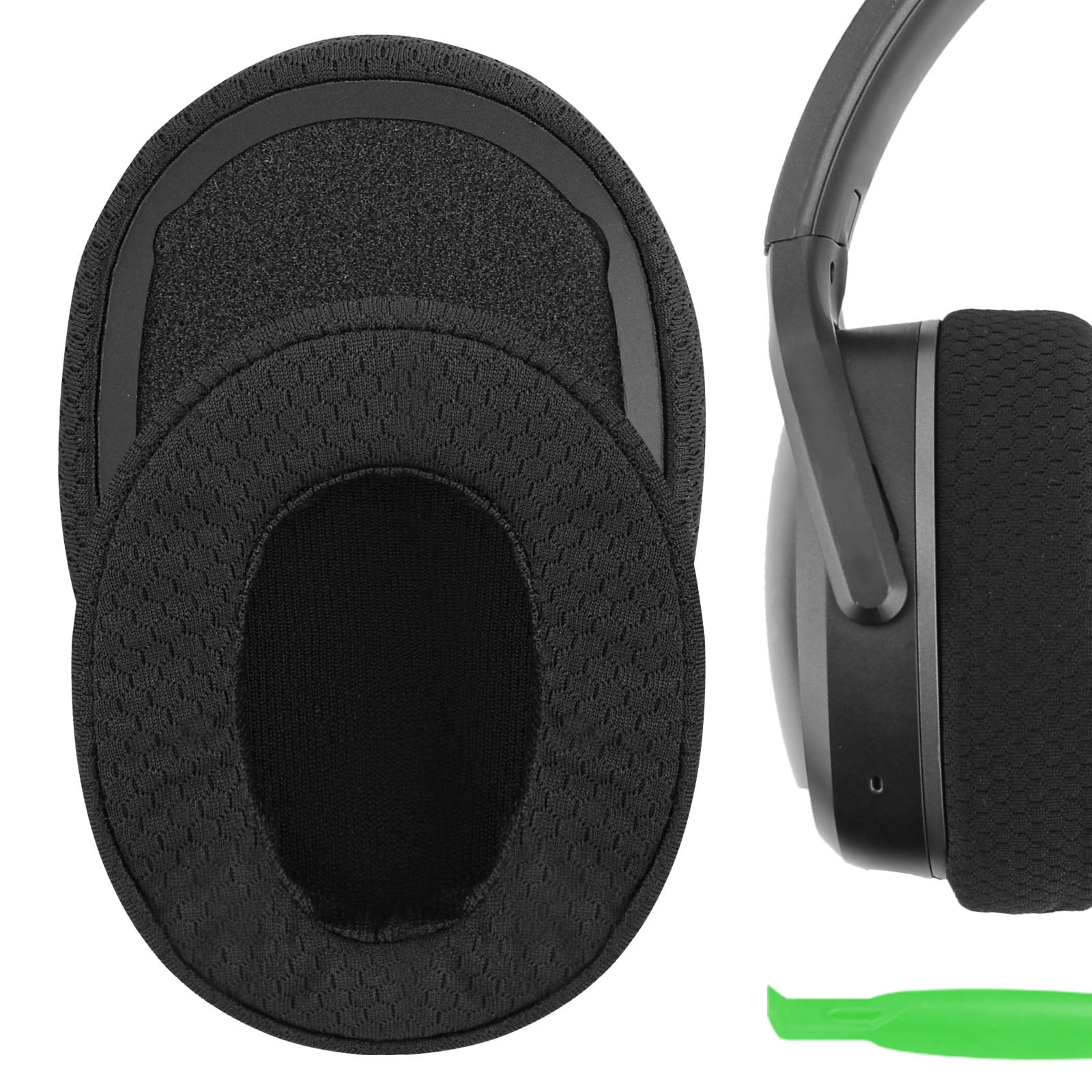 Geekria Comfort Mesh Fabric Replacement Ear Pads for Skullcandy Crusher