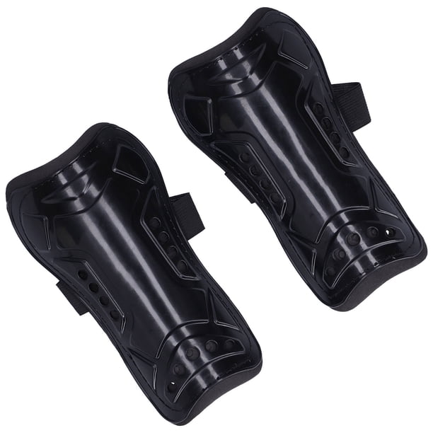 par de espinilleras de fútbol, protector de piernas para deportes de fútbol, espinillera para entrenamiento de adultos, color negro
