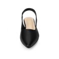 thumbnail image 6 of BLISSFUL STEP Valentine's Women's Shoes Slingback Pointed Toe Flat Shoes Black 7.5, 6 of 7
