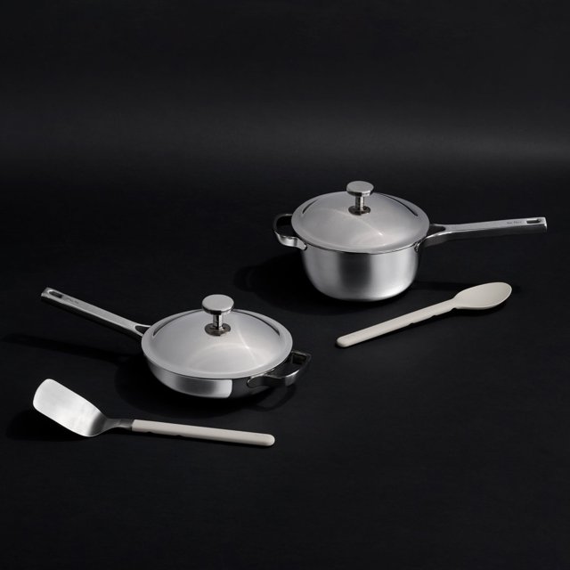 Our Place Titanium Pro Mini Cookware Duo (6 piece) A high performance pot and pan powered by titanium Chrome