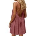 thumbnail image 2 of Turilly Plus Size Summer Dresses for Women 2026 Backless Cami Backless Halter Maxi Sundress with Adjustable Back Tie, 2 of 7