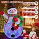 thumbnail image 3 of Inflables navideños de 8 pies de alto, decoraciones al aire libre, muñeco de nieve inflable que sostiene la guirnalda, decoración de patio, LED coloridos giratorios incorporados para fiestas de Navida, 3 of 3