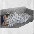 thumbnail image 6 of Anchor Soft Flannel Fleece Blanket, Hand Drawn Style Anchors Sailing Cruise Trip Theme Summer Vacation Sketch Art, Cozy Plush for Indoor and Outdoor Use, 50" x 70", Dark Blue White, by Ambesonne, 6 of 6