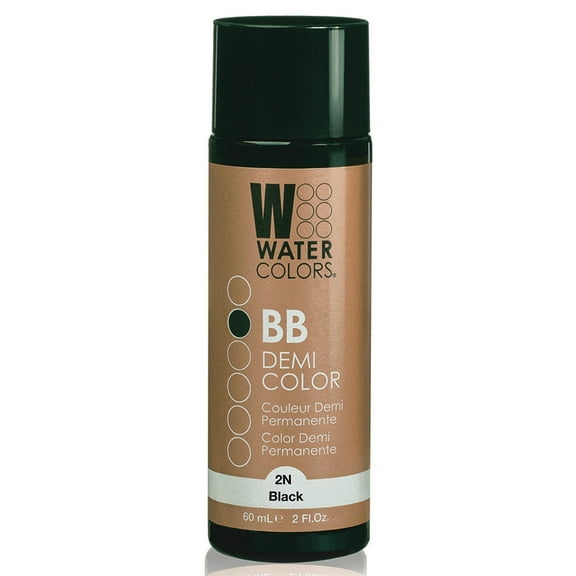 Tressa Watercolors BB Demi-Permanent Hair Color, 2N Black, 2 oz