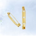 thumbnail image 2 of CHUANK 200pcs 4cm Golden Brooch Pin Bar Clasp Brooch Safety for Craft Jewelry DIY Making, 2 of 8