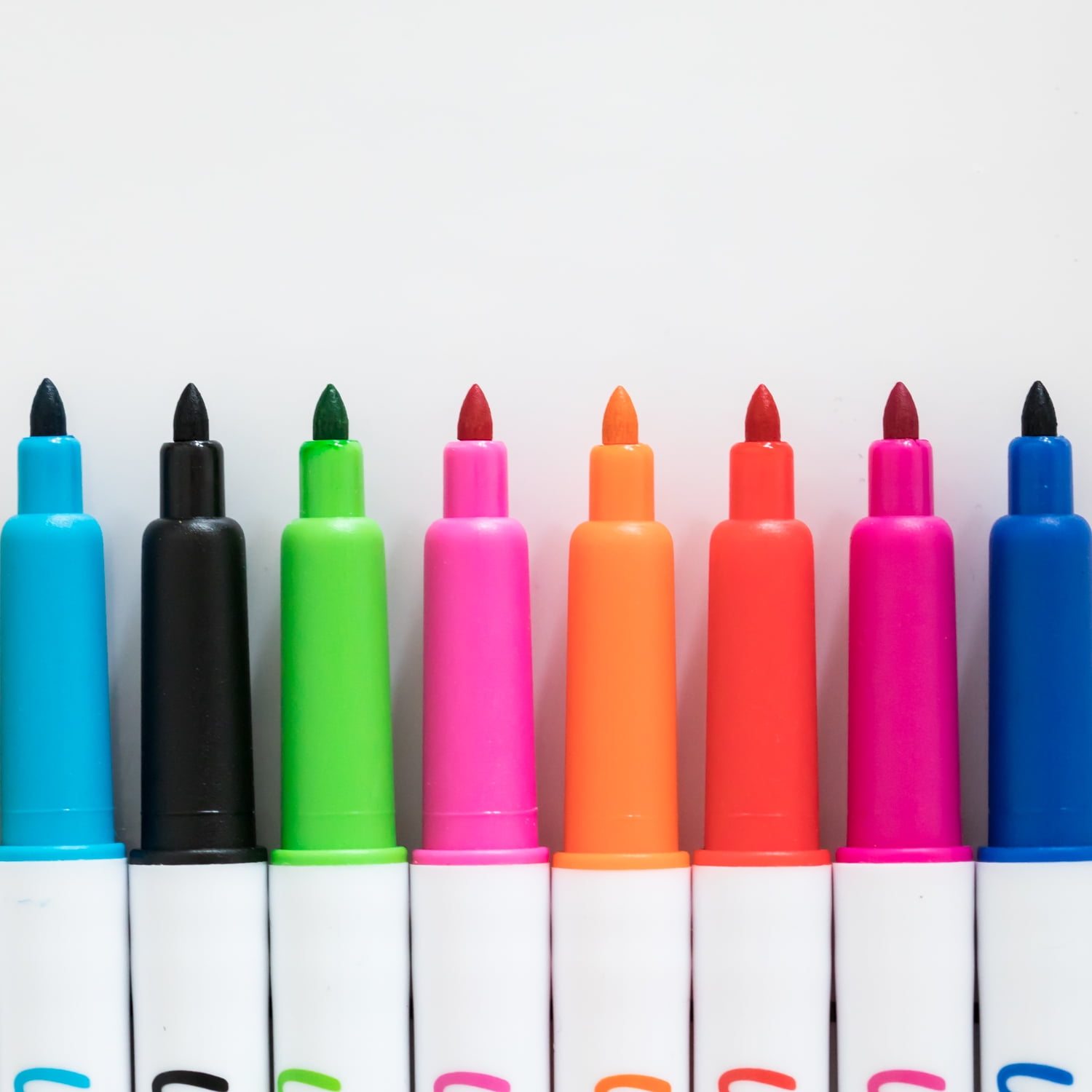 WallDeca Dry-Erase Thick Fine Line Markers, 25 Assorted Colors, Non-Toxic  Art Tools for Kids, 25 Pack - Fry's Food Stores