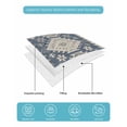 thumbnail image 5 of Blue Gray Southwest Twin Size Down Alternative Comforter, Lightweight Comforter Quilt Bedding Set with Pillow Shams Modern Geometric Ethnic All Seasons Bed Comforter Duvet Insert 68"x86", 5 of 7