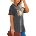 thumbnail image 2 of XCHQRTI Pumpkin Plus Size Women Tshirt Its Fall Yall Thanksgiving Short Sleeve Graphic Tees, 2 of 8