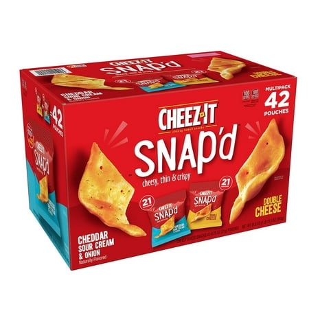 Product Of Cheez-It Snap'D, Variety Pack (0.75 Oz., 42 Pk.) - For Vending Machine, Schools , parties, Retail (Best Vending Machine Snacks)