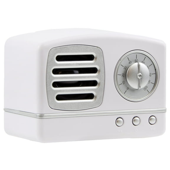 Vivitar Retro Radio Bluetooth White Wireless Speaker