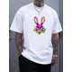 thumbnail image 1 of Graphic - Camiseta para hombre, color negro, pequeñaMen's Short Sleeve Summer T-Shirt - Trendy Skull Rabbit Print for Big & Tall Guys, Outdoor Sports Leisurewear Tee For Adult, Men, Women, Teen, Te, 1 of 6