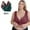Wine, variant on Hueook Jelly Bra Women Lace Patchwork Bra Wireless Underwear Bra Everyday Underwear Pink 5X