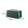 thumbnail image 3 of Btomtd Built In Spring Tissue Box Cover with Storage Function Tissue Box Holder Multifunctional for Home Use, Green, 3 of 6