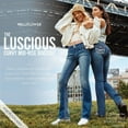 thumbnail image 3 of WallFlower Women's Luscious Curvy Bootcut Mid-Rise Insta Stretch Juniors Jeans (Standard and Plus), 3 of 9