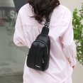 thumbnail image 4 of Riñonera unisex Bolso bandolera multibolsillos Cierre de cremallera Uso diario Bolso al aire libre, 4 of 5