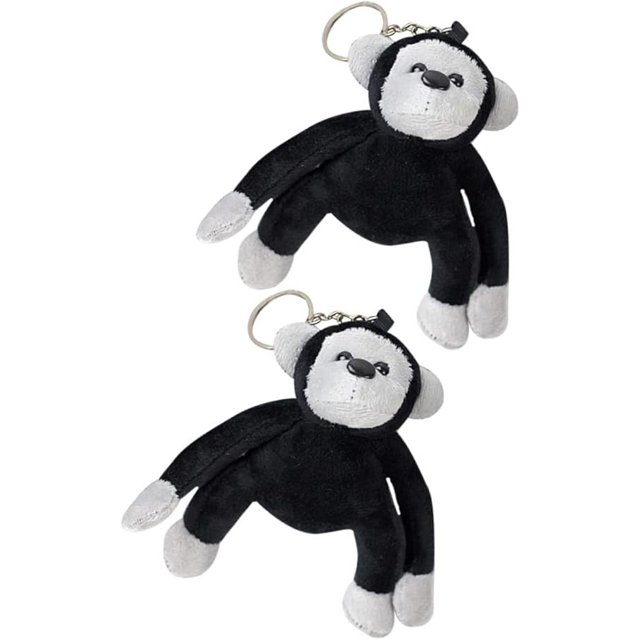 2 llaveros de felpa para mochilas, llavero de animales de peluche, bolso de mano, llavero, accesorio para niños, mujeres, mochila, bolso, adornos, 5 pulgadas