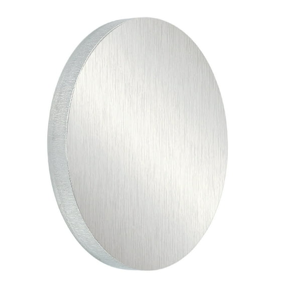 6061 Aluminum Disc, 1 Pcs 3.9x2/5 Inch Round Flat Plain Aluminum Plate, Aluminum Metal Plate for Industrial Crafting DIY