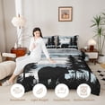 thumbnail image 3 of Manfei Country Farmhouse Lodge Twin Comforter Sets,Woodland Bird Bedding Set,Dark Gray,Light Gray Reversible,2-Piece,1 Comforter and 1 Pillowcase, 3 of 7