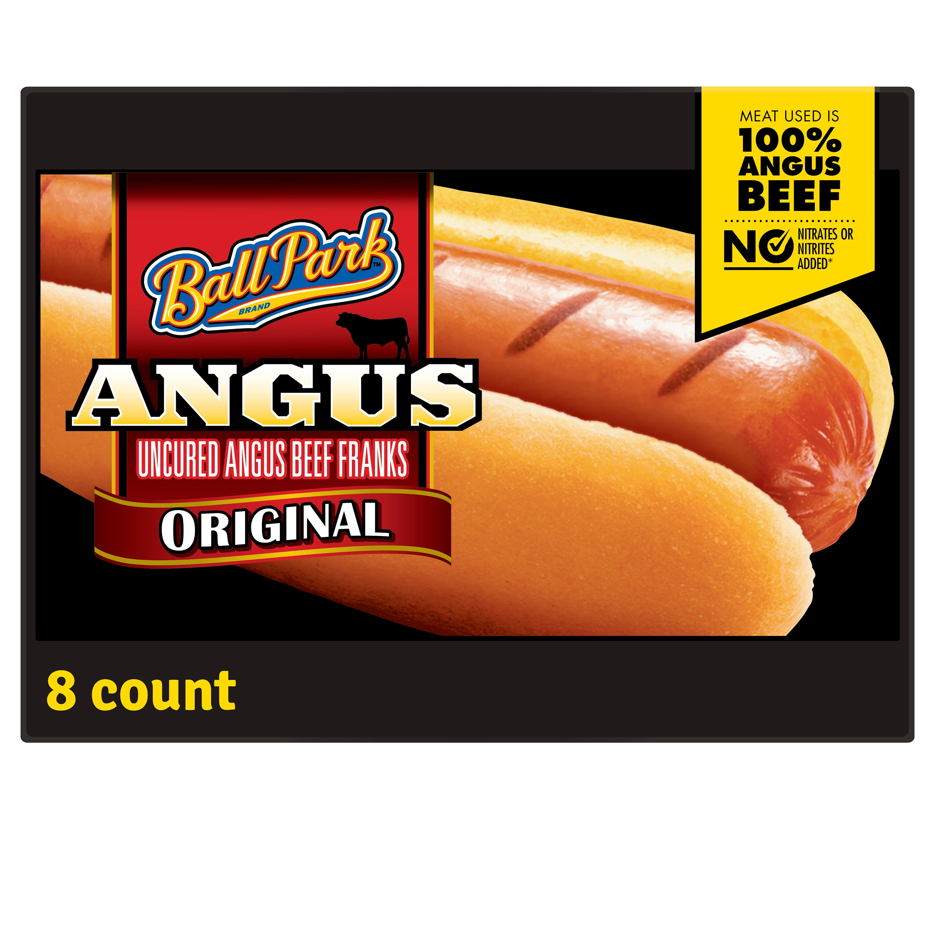 Ball Park Original Angus Beef Hot Dogs, 14 oz, 8 Ct