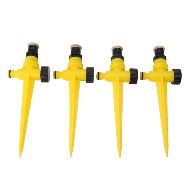 Aspersor De Agua Giratorio De 4 Piezas, Aspersores De Riego De Jardín Automáticos Eficientes Para Riego De Césped, Patio Y Jardín